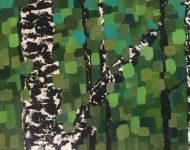 Flurries Of Green - 24 x 30